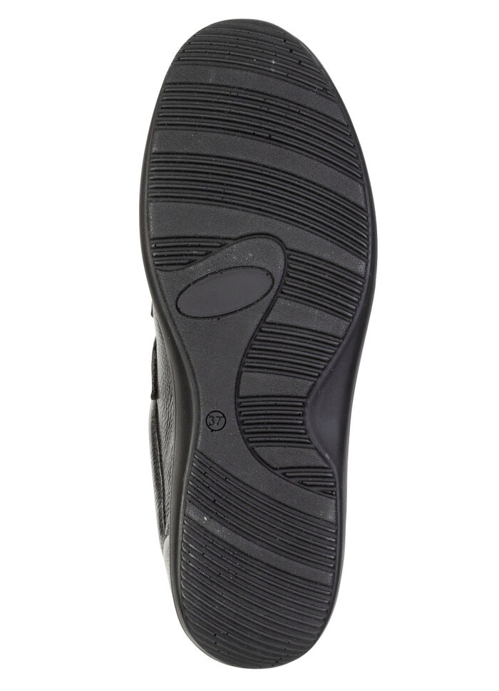 ELENA EDEN, bequeme Damen-Slipper, Weite H, mit herausnehmbarem Fussbett SCHWARZ