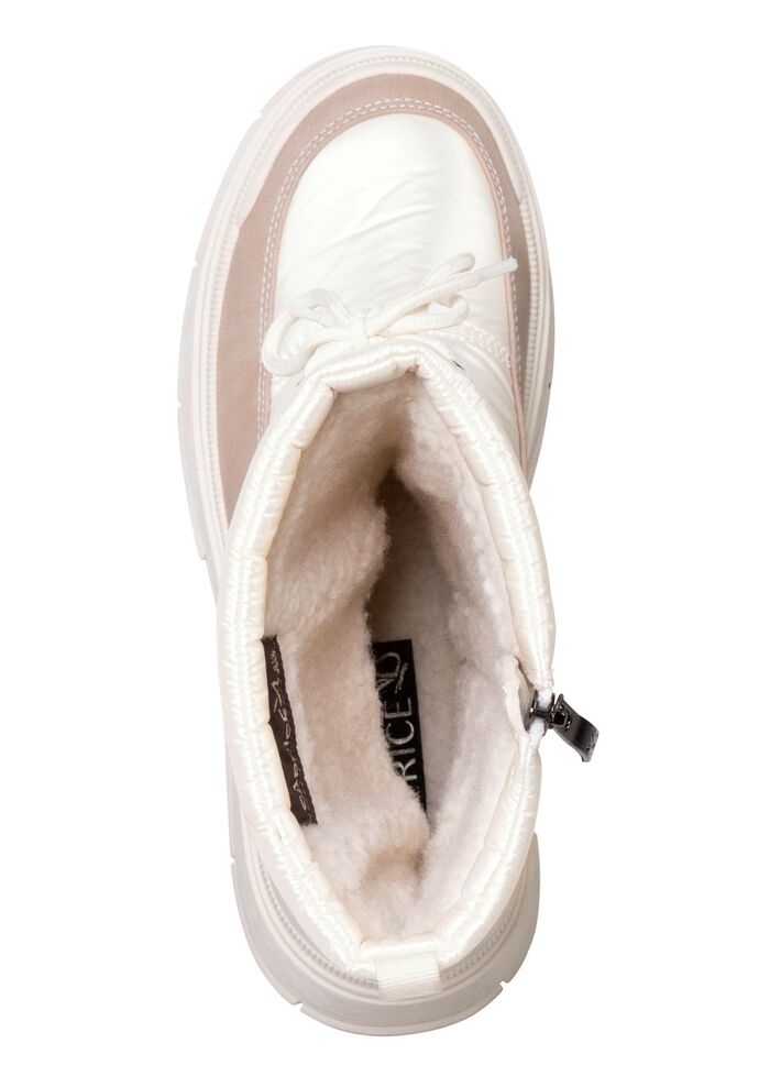 Caprice Stiefel mit schimmerndem Textilmaterial 