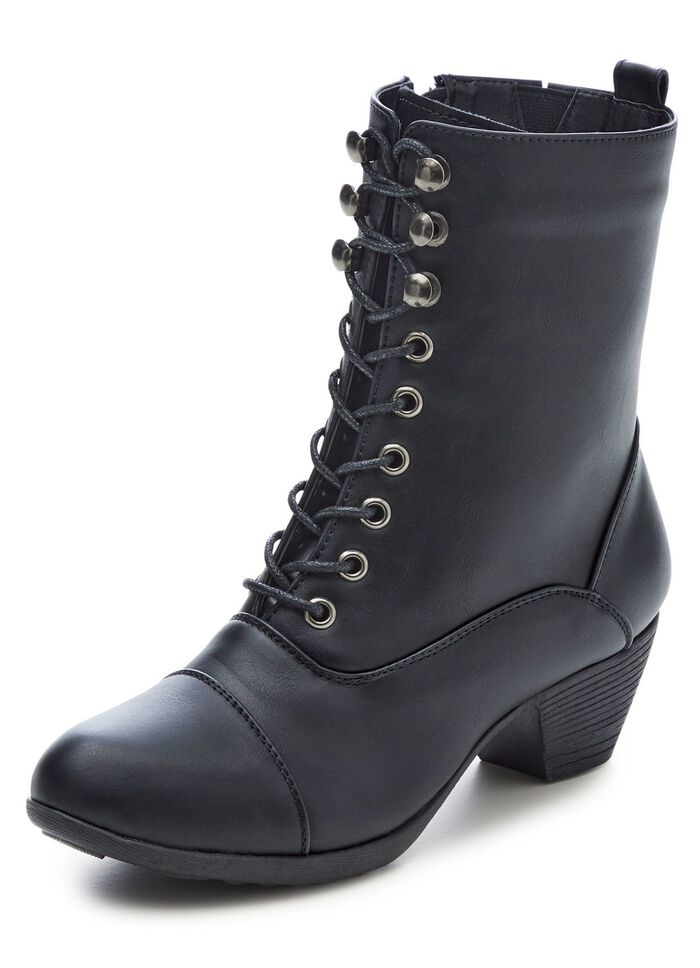 Andrea Conti, modische Damen-Stiefeletten, Winterschuhe, Weite G, mit Reissverschluss 