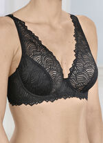 Naturana B&uuml;gel-BH aus elastischer Spitze 