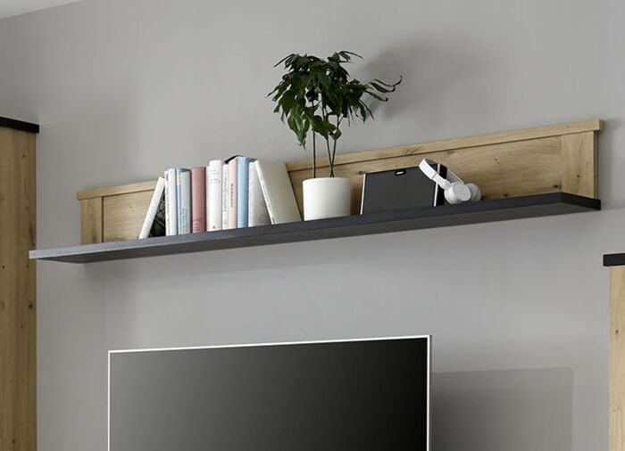 Wandboard EICHE-SCHWARZ