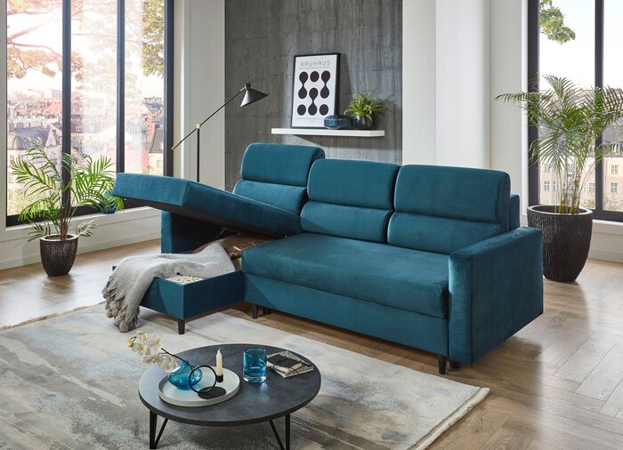 Polsterecke mit Funktion BLAU