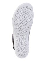 ELENA EDEN, bequeme Damen-Sandalen, Weite G, mit herausnehmbarem Fussbett GRAU