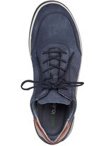 Waldl&auml;ufer Schn&uuml;rschuh mit herausnehmbarem Lederfu&szlig;bett MARINE-BRAUN