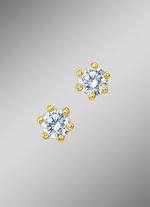 Massive Brillant-Ohrstecker 