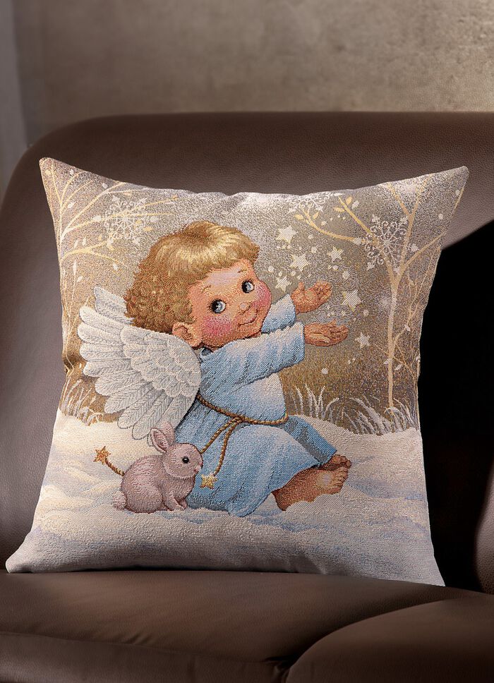 Kissenbezug mit Engel-Motiv 