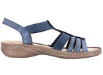 Rieker Sandale mit Glitzersteinchen JEANSBLAU