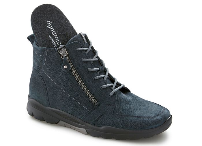 Waldl&auml;ufer, gef&uuml;tterte Damen-Stiefeletten, Winterschuhe, Weite H, mit herausnehmbarem Fu&szlig;bett 