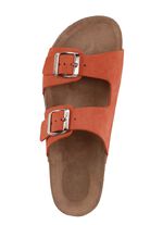 ELENA EDEN, bequeme Damen-Pantoletten, Weite H, aus Leder 