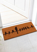 Fussmatte mit rutschfester Gummirückseite BRAUN