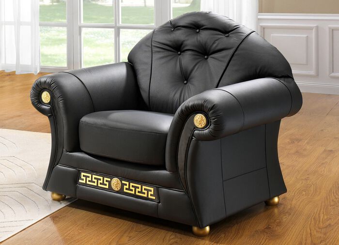 Frei im Raum aufstellbare Polsterm&ouml;bel mit echtem Lederbezug 