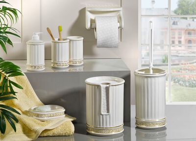 Handgefertigte Badezimmer-Accessoires aus Keramik 