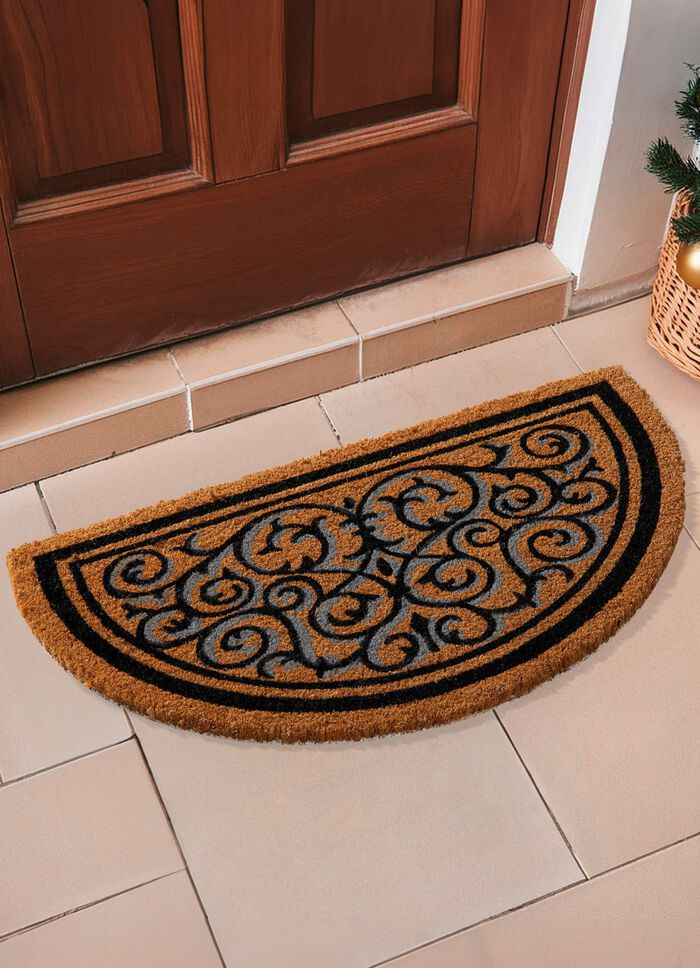 Fussmatte aus Naturkokos NATUR-SCHWARZ