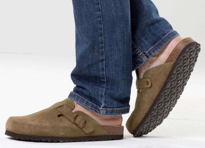 Klassische Herren-Clogs, mit verstellbarer Spange OLIV