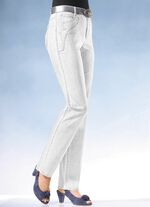 Jeans mit weiterem Bundumfang WEISS