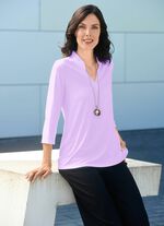 Shirt-Tunika mit Stehkragen FLIEDER