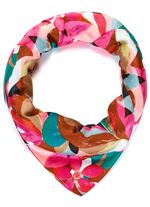 Nikituch mit Fantasiebl&uuml;ten- und bl&auml;tter-Dessin MULTICOLOR