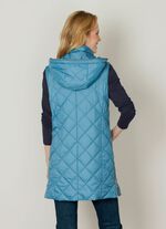 Steppweste mit dekorativem Zierband 