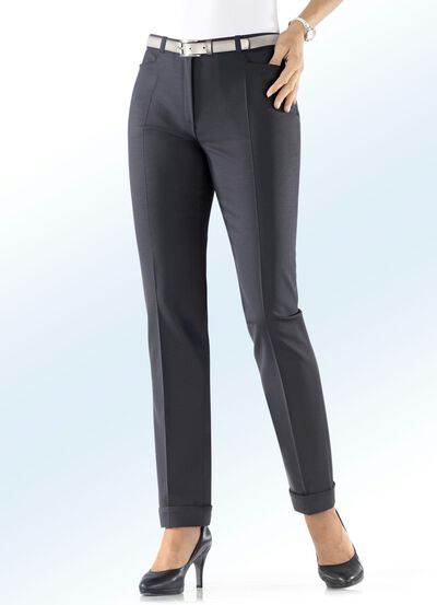 Hose mit trendigen Aufschlägen 