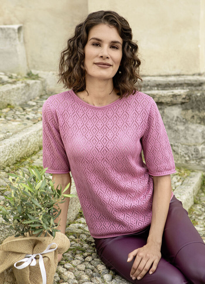Pulli mit Ajourmuster ROSENHOLZ