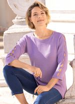 Pullover mit Cut-Outs FLIEDER
