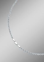 Kordel-Halskette in Weissgold 