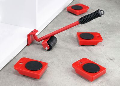 M&ouml;bel-Heber und 4 Transport-Rollen 