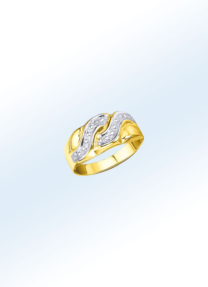 Zauberhafter Bicolor-Damenring 