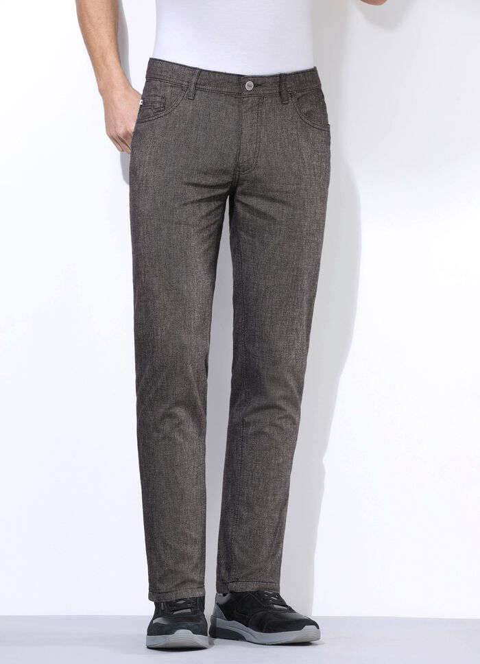 &laquo;Redpoint&raquo;-Hose in Wolloptik in 3 Farben DUNKELGRAU MELIERT