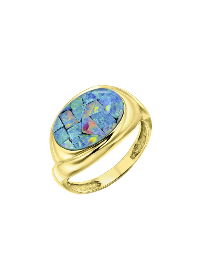 Damenring mit Opal 