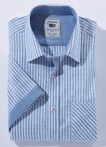 Gestreiftes &laquo;Milano Italy&raquo;-Hemd in 4 Farben 