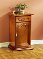 Roll-Kommode mit Echtholzfurnier KIRSCHBAUM