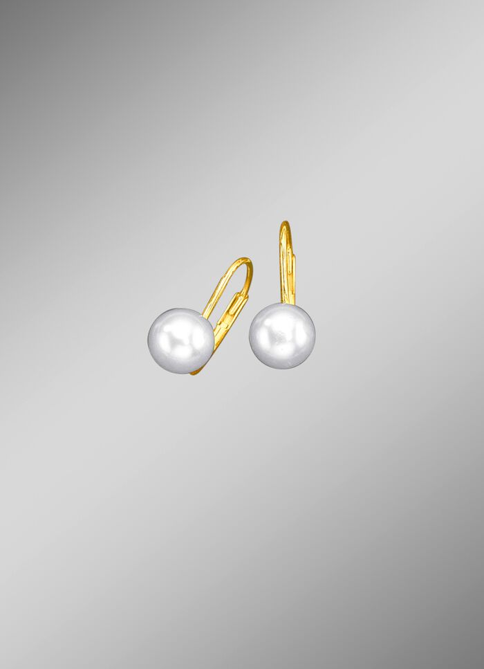 Ohrringe mit S&uuml;sswasser-Zuchtperlen 