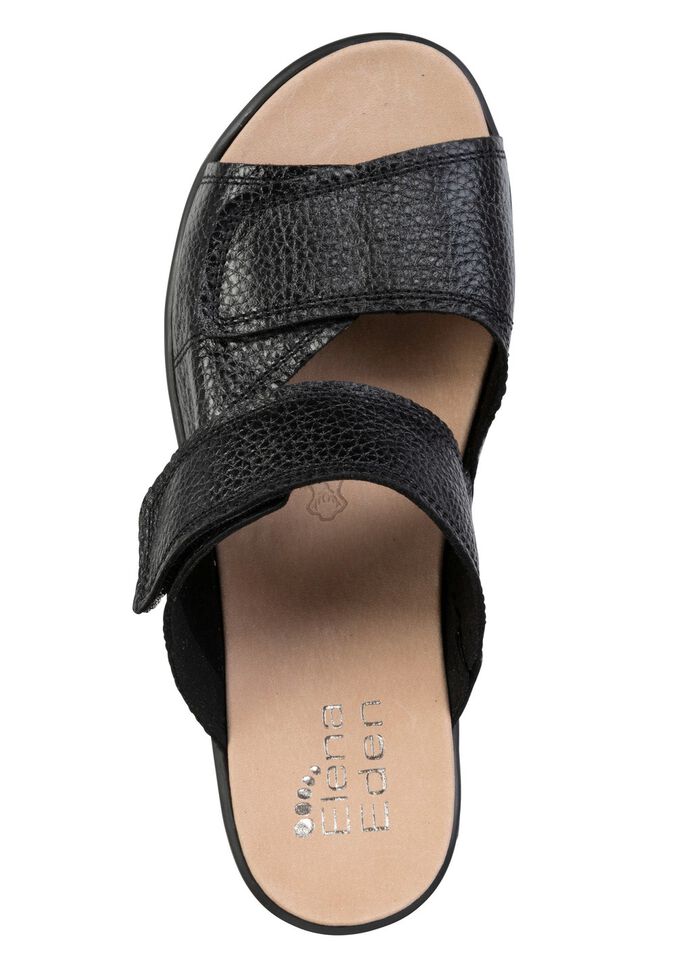 ELENA EDEN, bequeme Damen-Pantoletten, Weite H, mit herausnehmbarem Fussbett 