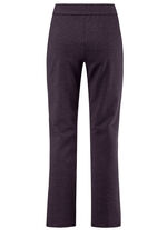 Knöchellange Hose in Schlupfform AUBERGINE