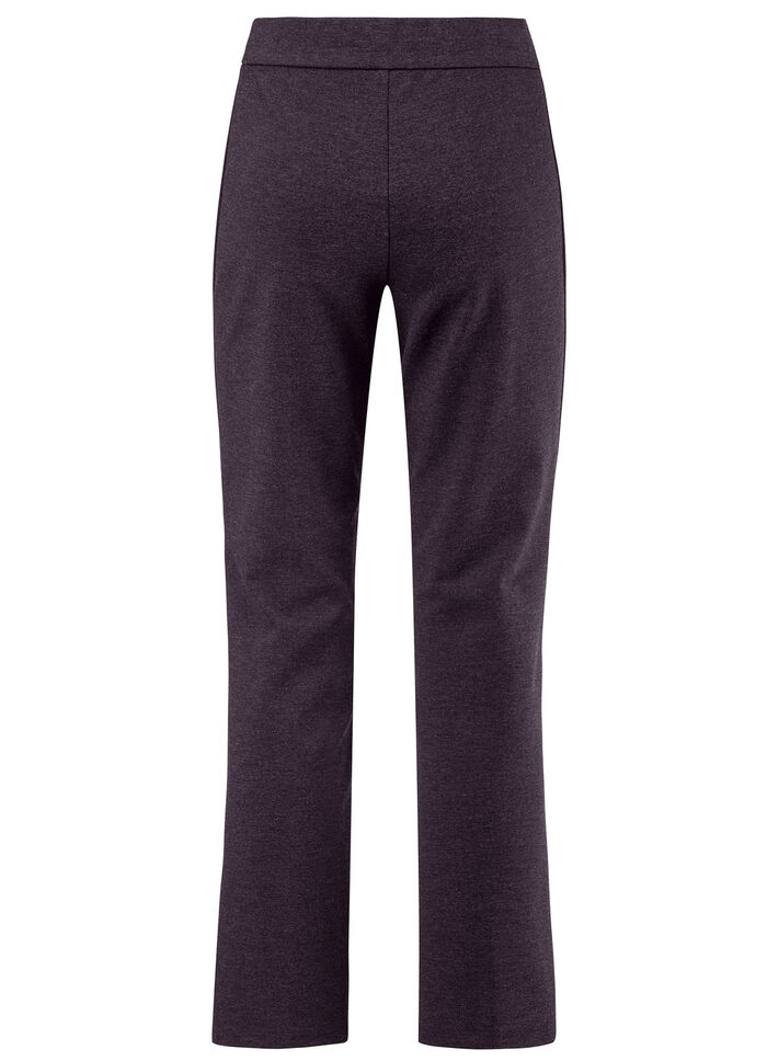 Knöchellange Hose in Schlupfform AUBERGINE