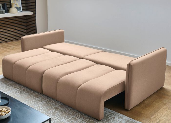 Polsterm&ouml;bel mit dekorativer Steppung BEIGE