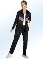 &laquo;Plantier&raquo;-Freizeitanzug mit Strickeins&auml;tzen 