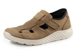 GINO GALANTE, bequeme Herren-Slipper, Weite H, mit herausnehmbarem Fussbett COGNAC