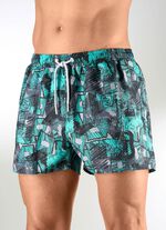 Badeshorts mit Seitentaschen, Microfaser 