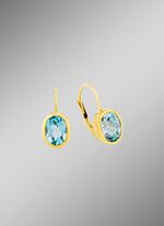 Bezaubernde Ohrringe mit Blautoas 