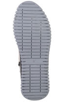 Gemini Schnür-Bootie aus weichem Rind-Nappaleder KIESEL