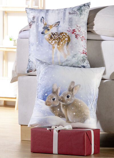 Samtweiche Kissenbezüge mit Reissverschluss 