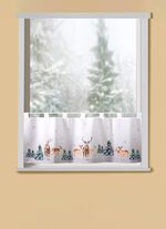 Kurzvorhang Rehe im Wald 