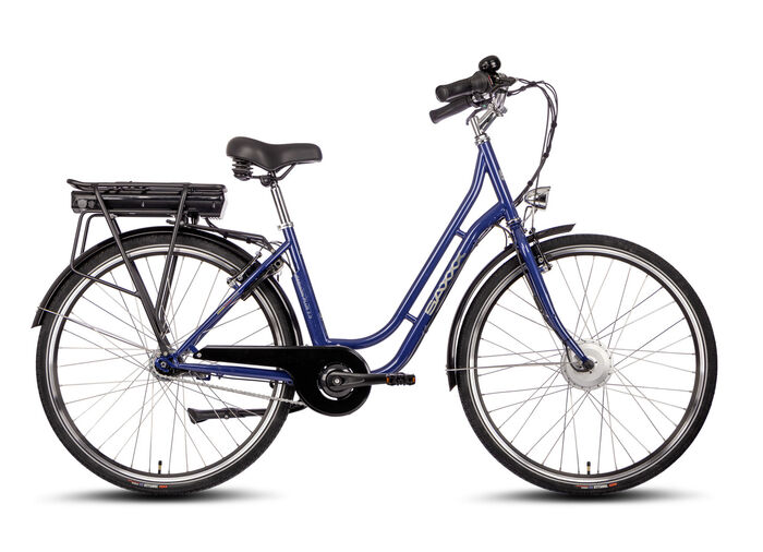 Zeitlos, elegantes City-E-Bike mit komfortabler Ausstattung   BLAU