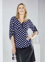 Shirt-Tunika mit tollem Tupfen-Dessin 