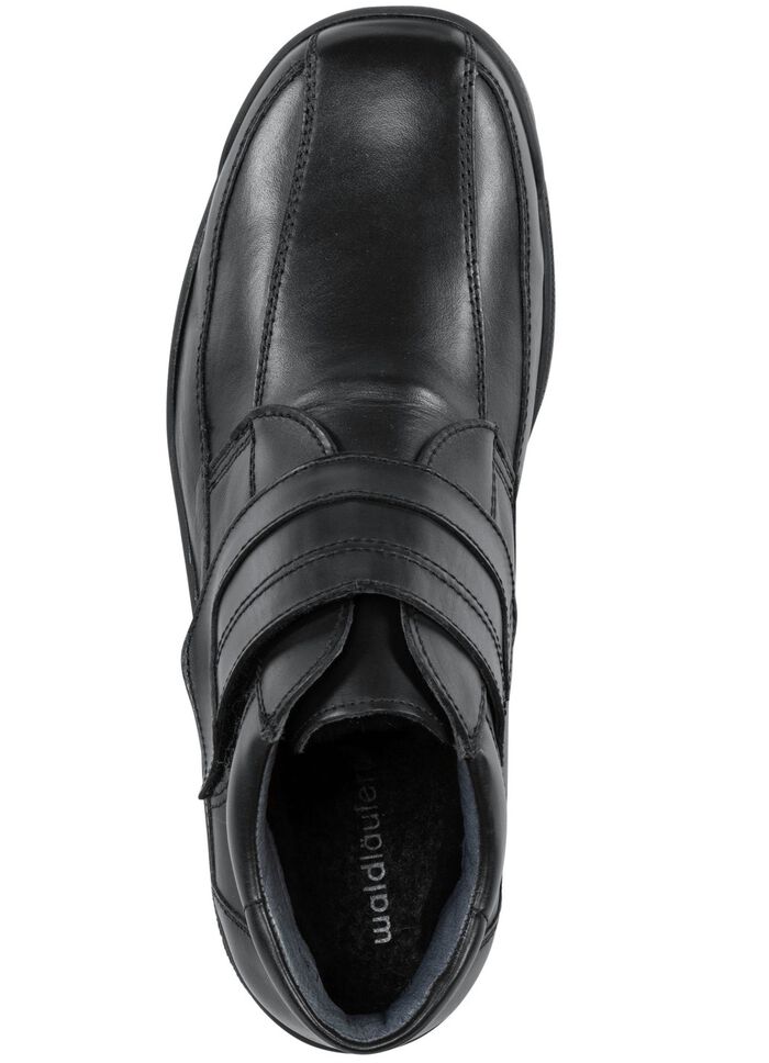 Waldl&auml;ufer, gef&uuml;tterte Herren-Boots, Winterscuhe, Weite K, mit Lammfell SCHWARZ