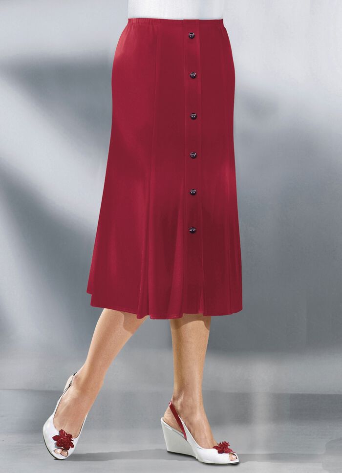 Bahnenrock KIRSCHROT