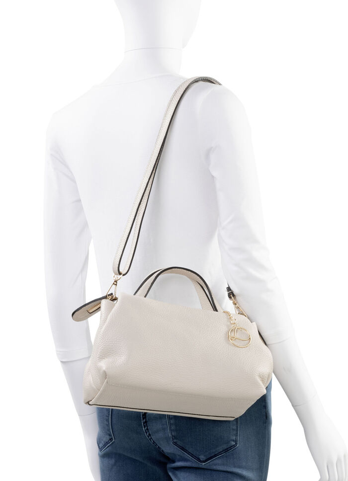 Laurina Tasche aus genarbtem Kalbleder BEIGE