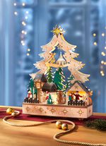 Lichterbogen aus hochwertigem Holz 